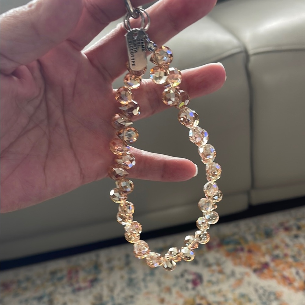 Elegant Crystal Glass Bead Bag Charm/Phone Chain #6